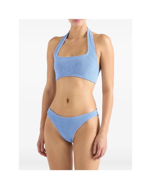 Hunza G Blue Sandy Halterneck Bikini (Set Of Two)