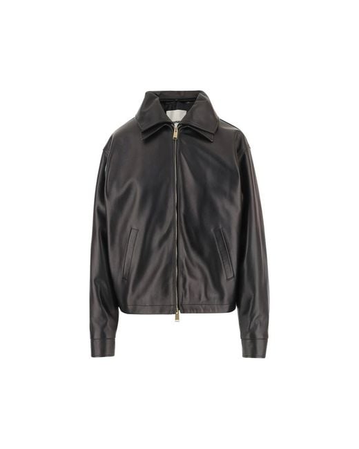 DARKPARK Black Zip-Up Leather Jacket