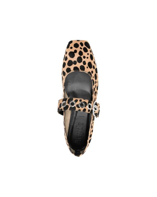 Aeyde Metallic Ballerinas