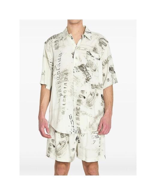 Balenciaga Natural Neutrals Shirts for men