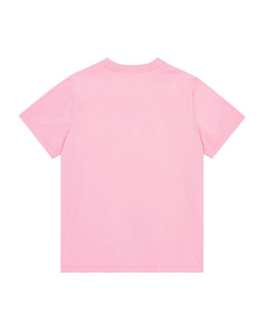 Ganni Pink T-shirt With Logo