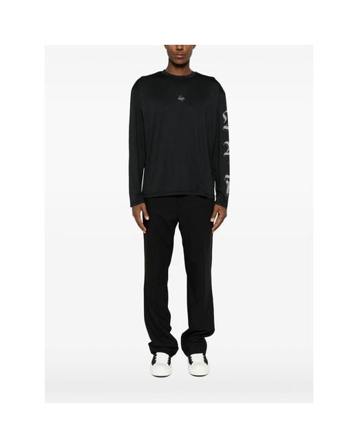 Represent Black Graphic-Print Long-Sleeve T-Shirt for men