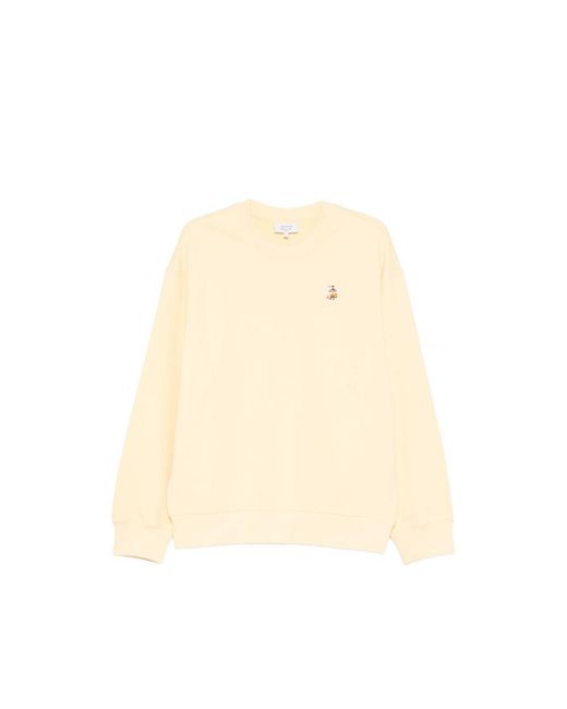 Maison Kitsuné Natural Embroidered Sweatshirt for men