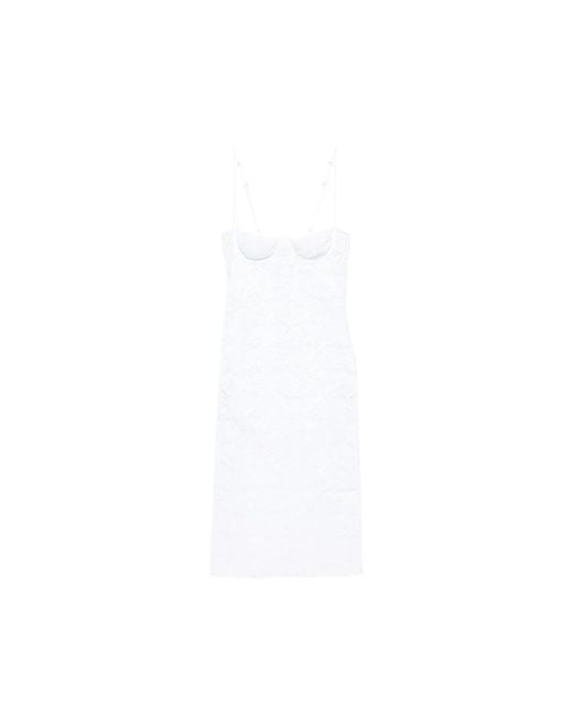 Oseree White Dress Full Lace