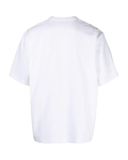 Studio Nicholson White Module Cotton T-Shirt for men