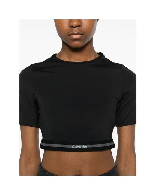 Calvin Klein Black Banded Hem T-Shirt