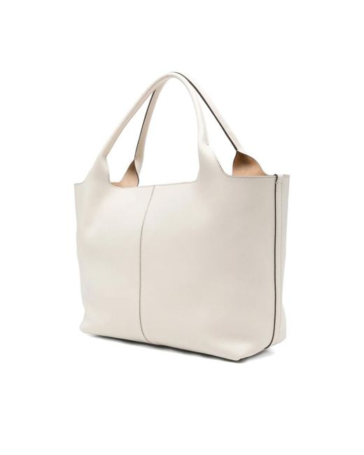 Tod's White Neutrals Tote Bags