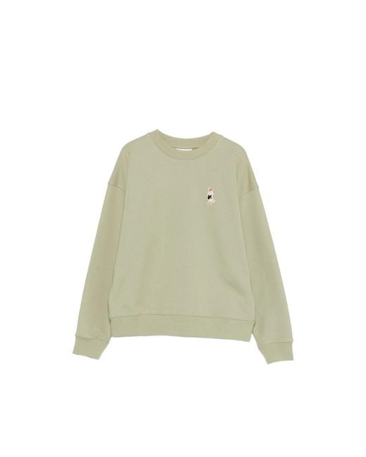 Maison Kitsuné Green Fox Embroidery Sweatshirt