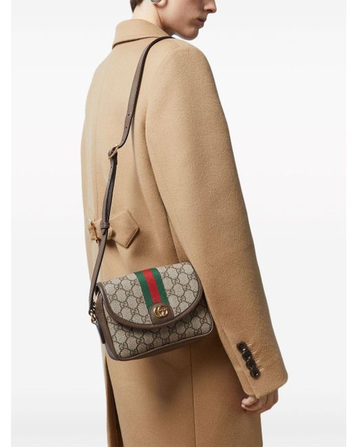 Gucci Brown Ophidia GG Mini Bag