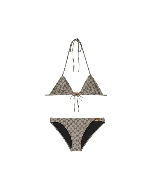 Gucci Metallic Neutrals Beachwear