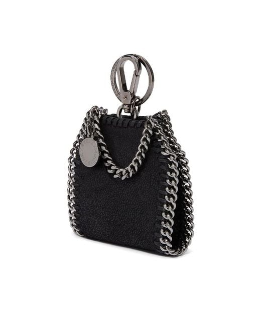 Stella McCartney Black Small Leather Goods With Chain-Link Handles