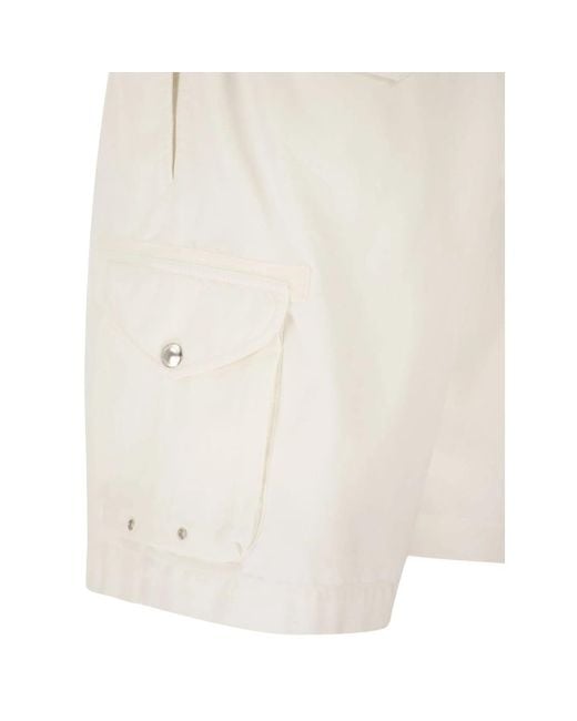 Brunello Cucinelli Natural Neutrals Shorts for men