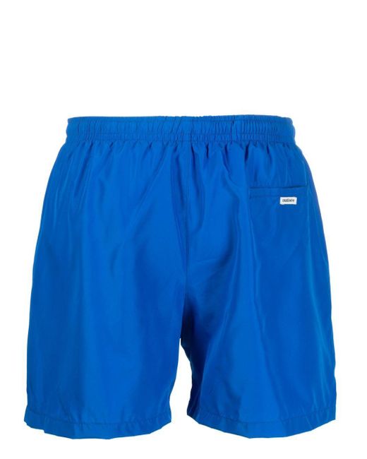 MATINEÉ Blue Logo-Patch Swim Shorts for men