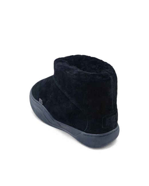 ERL Blue Vamp Shearling-Lined Boots for men