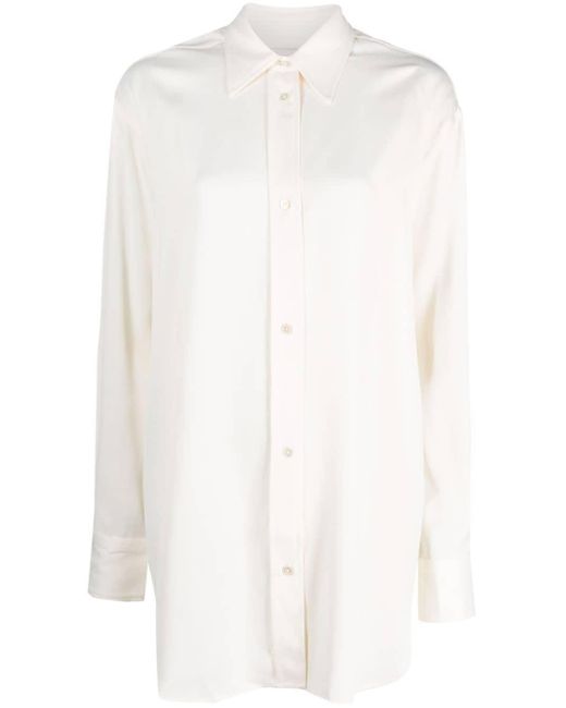 Studio Nicholson White Button-Down Shirt