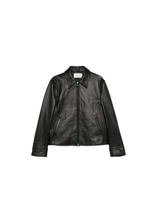 TONYWACK Black Collared Jacket for men
