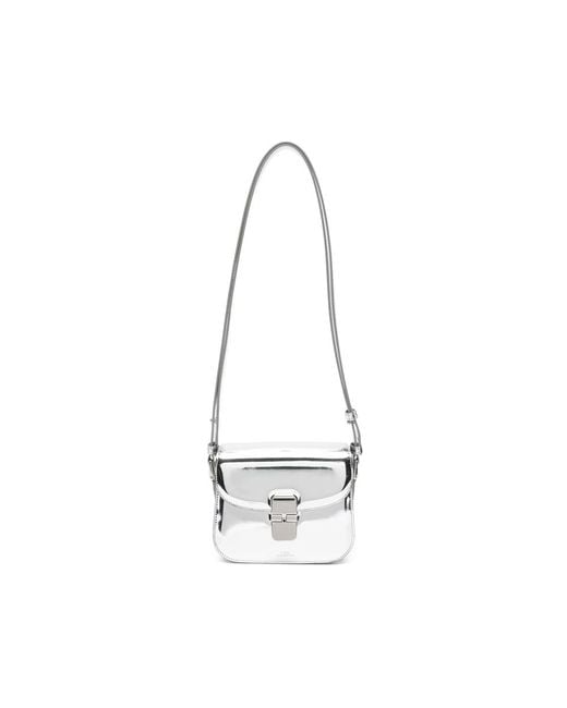 A.P.C. White Shoulder Bags