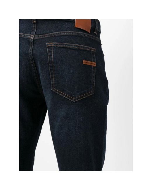 Zegna Blue Roccia Slim-Fit Jeans for men
