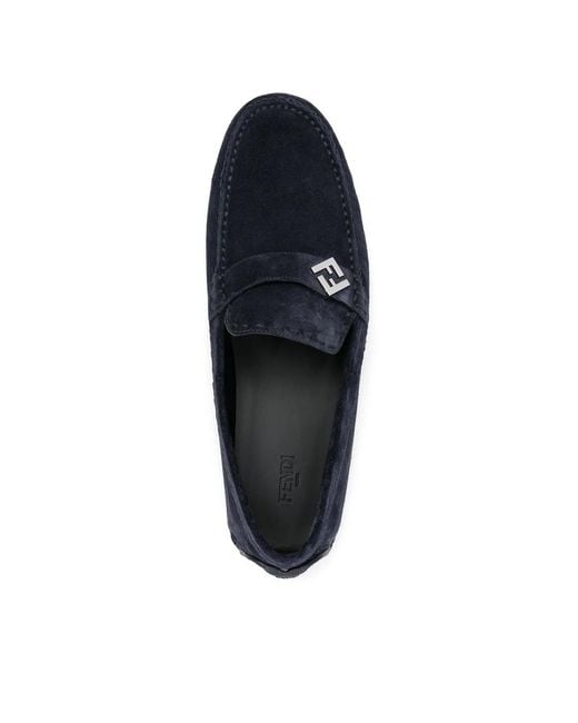 Fendi Blue Loafers for men