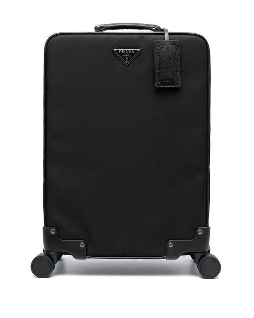 Prada Black 4-wheels luggage for men