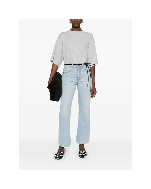 BITE STUDIOS Blue Button-Up Straight Jeans