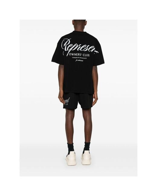 Represent Black T-Shirts for men