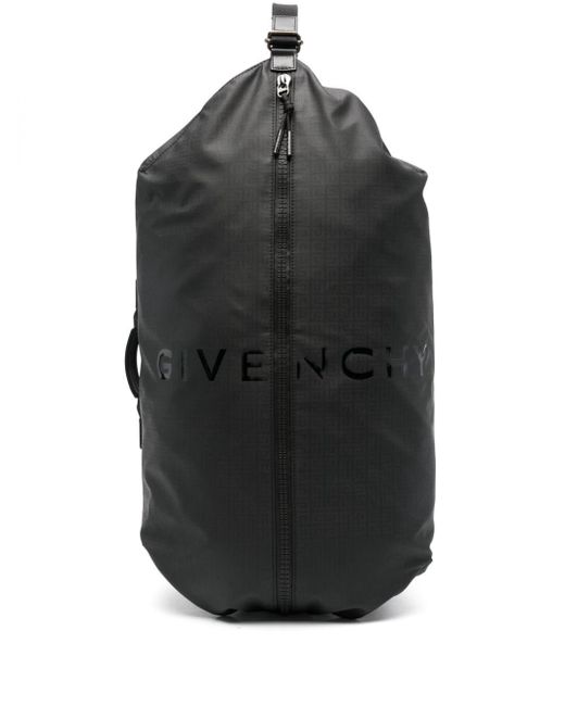 Givenchy Black G-Zip 4G-Motif Backpack for men