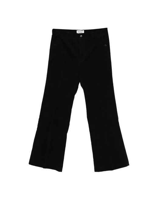 MIDNIGHT RODEO Black Corduroy Trousers for men