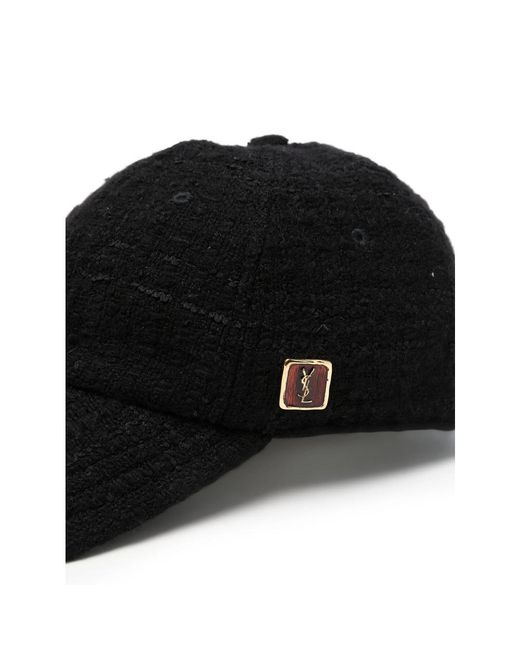 Saint Laurent Black Hats