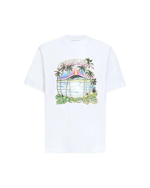 Casablanca Blue T-Shirts And Polos for men