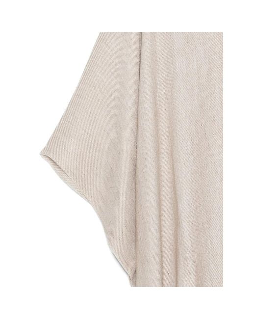 Brunello Cucinelli White Capes Neutral