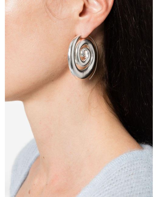 Cult Gaia White Cassia Threader Earrings