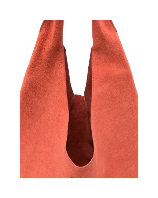 A.P.C. Red A. P.C. Neige Suede Shoulder Bag