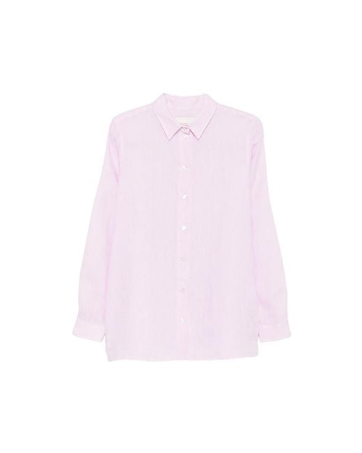 Riviera Pink Button-Up Long-Sleeve Shirt
