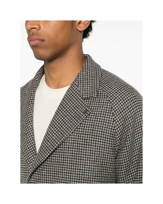 Tagliatore Gray Coats for men