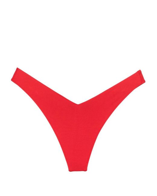 Frankie's Bikinis Red Enzo V-Silhouette Bikini Bottom