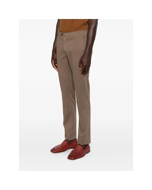 Canali Gray Chinos Cotton for men