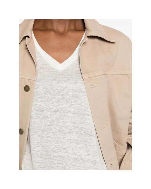 Aragona White V-Neck T-Shirt