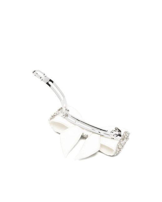 Self-Portrait White Bow Hair Clip