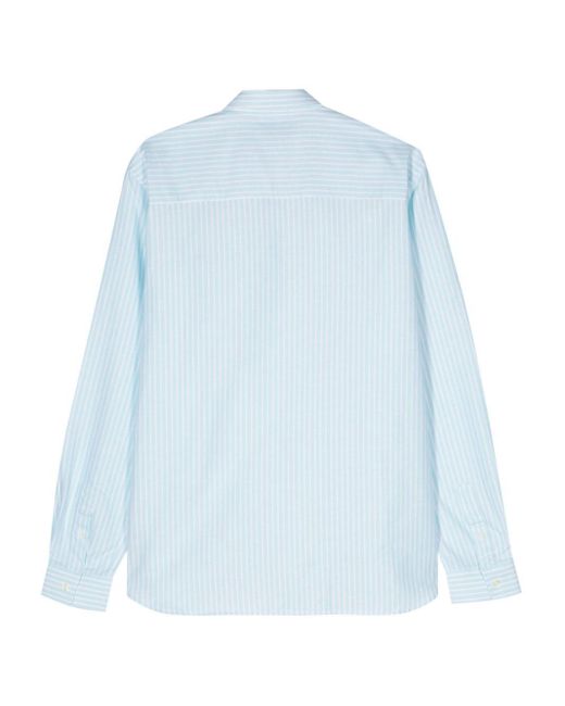 Maison Labiche Blue Malesherbes Striped Shirt for men