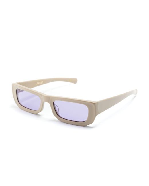 FLATLIST EYEWEAR Natural Slug Rectangle-Frame Sunglasses for men