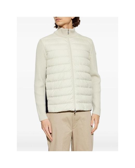 Moncler White Neutrals Jackets for men