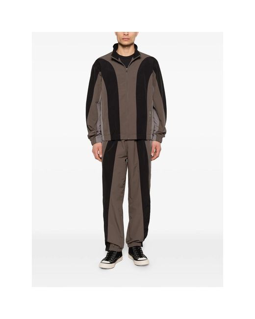 Awake Couture Black Colour-Block Zip-Up Jacket for men