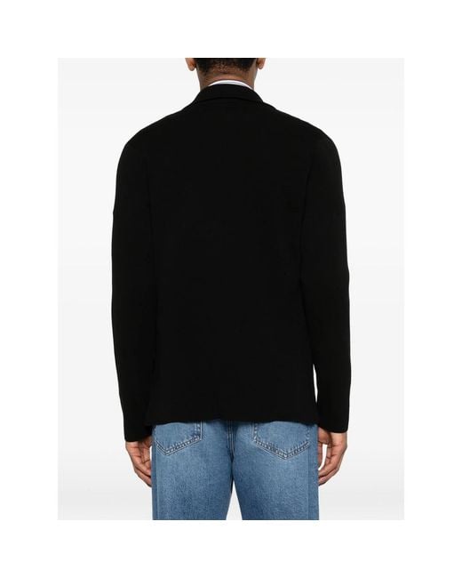 Roberto Collina Black Buttoned Cardigan for men