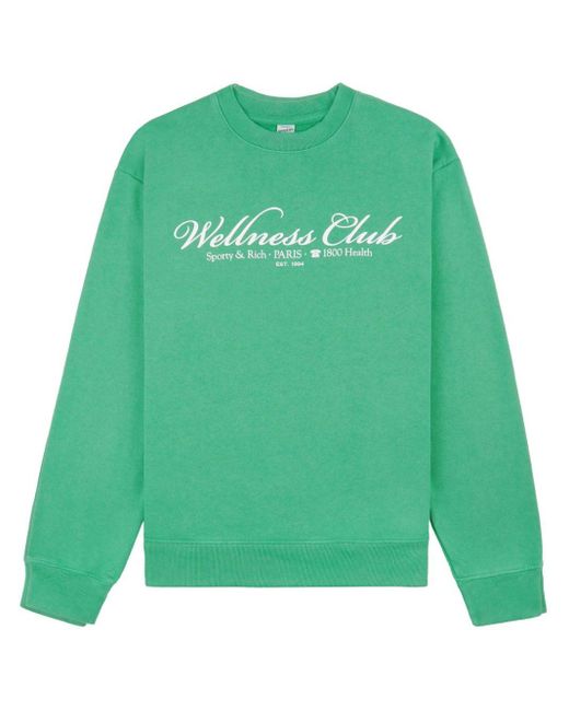 Sporty & Rich Green 1800 Health Cotton Sweatshirt