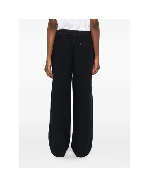 Studio Nicholson Black Drawstring Trousers