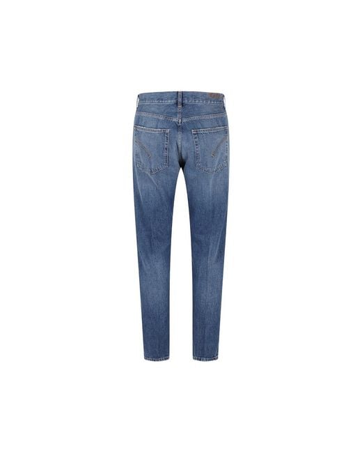 Dondup Blue Five-Pocket Jeans for men