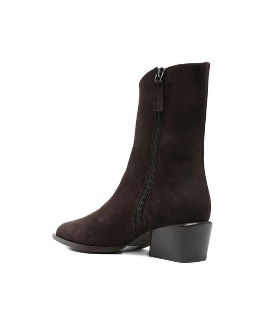 Poeve Black 50Mm Pointed-Toe Block-Heel Boots