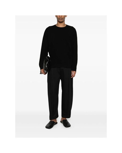 Isabel Benenato Black Lucca Crew-Neck Sweatshirt for men