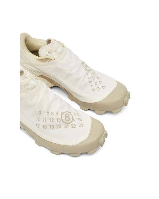 MM6 MAISON MARGIELA X SALOMON White Logo-Print Slip-On Sneakers for men